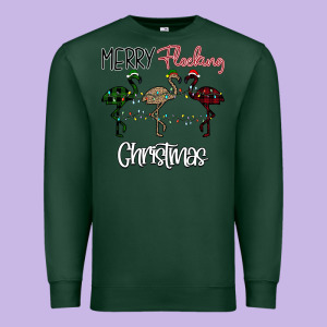 Merry Flocking Christmas Premium Sweatshirt Designed By Bettercallsaul
