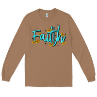 Toasted Coconut faith Long Sleeve Tee - MaliasSmallBusiness