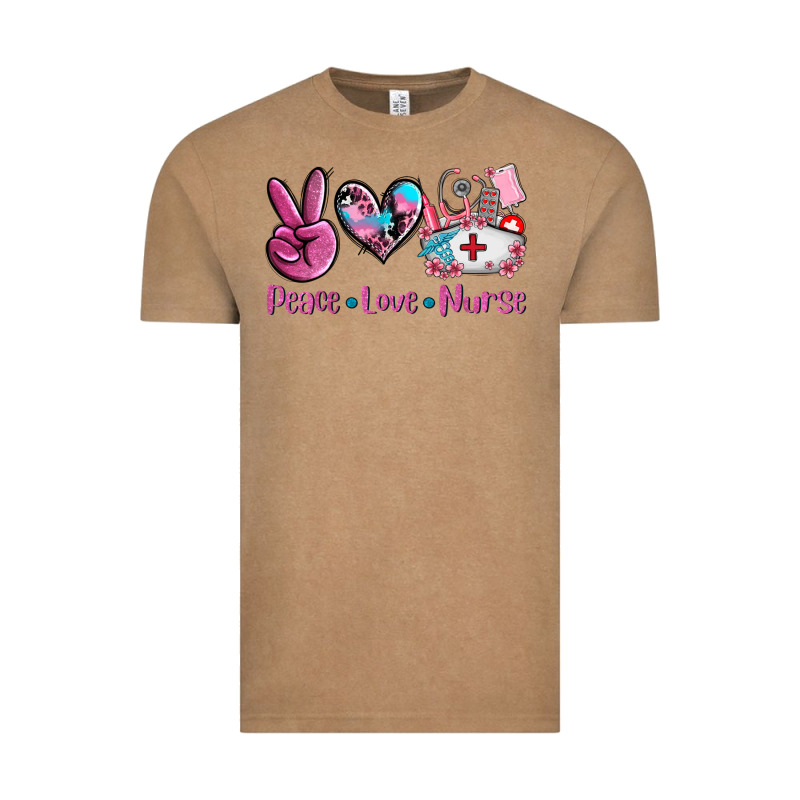 Peace Love Nurse Vintage Tee by AdoDesignShop | Teevron