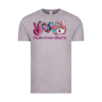 Vintage Zinc peace love nurse Vintage Tee - AdoDesignShop