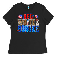 Black red white and boujee billie wilder Ladies Tee - texasbilliewilder