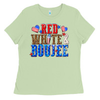 Red White And Boujee Billie Wilder Ladies Tee | Teevron
