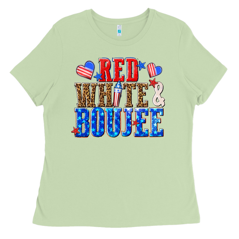 Red White And Boujee Billie Wilder Ladies Tee by texasbilliewilder | Teevron