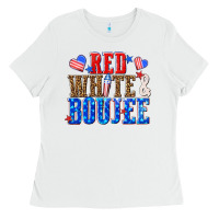 White red white and boujee billie wilder Ladies Tee - texasbilliewilder