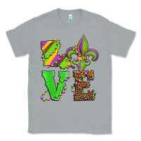 Heather Grey love mardi gras Classic Tee - Jasminsmagicworld