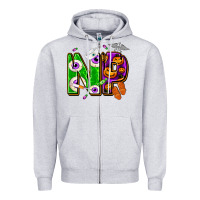 Heather Grey halloween np nurse practitioner Zipper Hoodie - NancyCooperArtShop