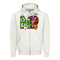 Oatmeal Heather halloween np nurse practitioner Zipper Hoodie - NancyCooperArtShop