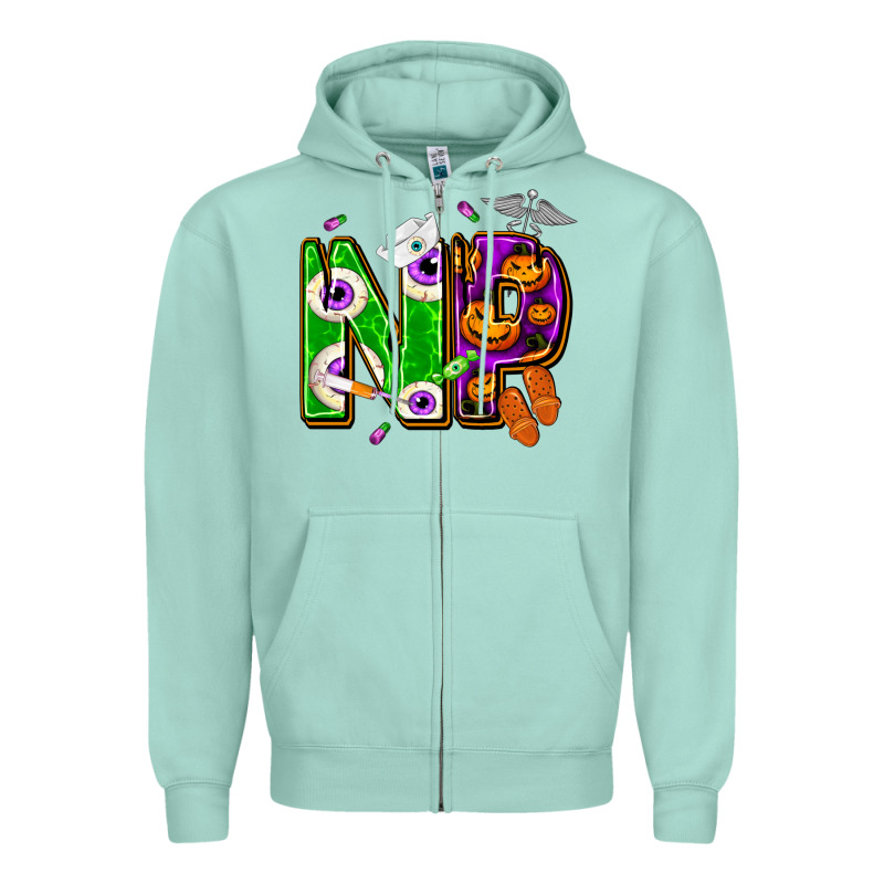 Halloween Np Nurse Practitioner Zipper Hoodie by NancyCooperArtShop | Teevron