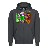 Smoke halloween np nurse practitioner Zipper Hoodie - NancyCooperArtShop
