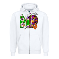 White halloween np nurse practitioner Zipper Hoodie - NancyCooperArtShop