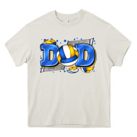 Cream dad volleyball Heavy Core Tee - Zillion Design Studio