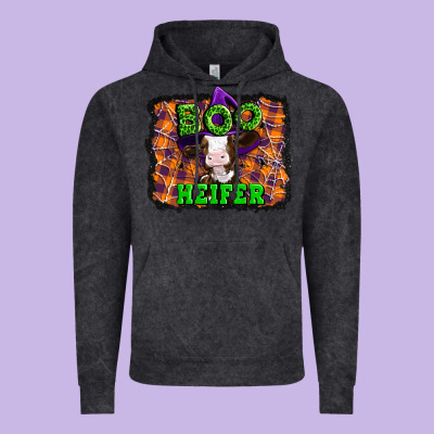 Boo Heifer Halloween Vintage Hoodie Designed By Artiststas