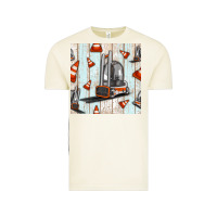 Vintage Arctic forklift seamless pattern Vintage Tee - BundleAndBundleShop