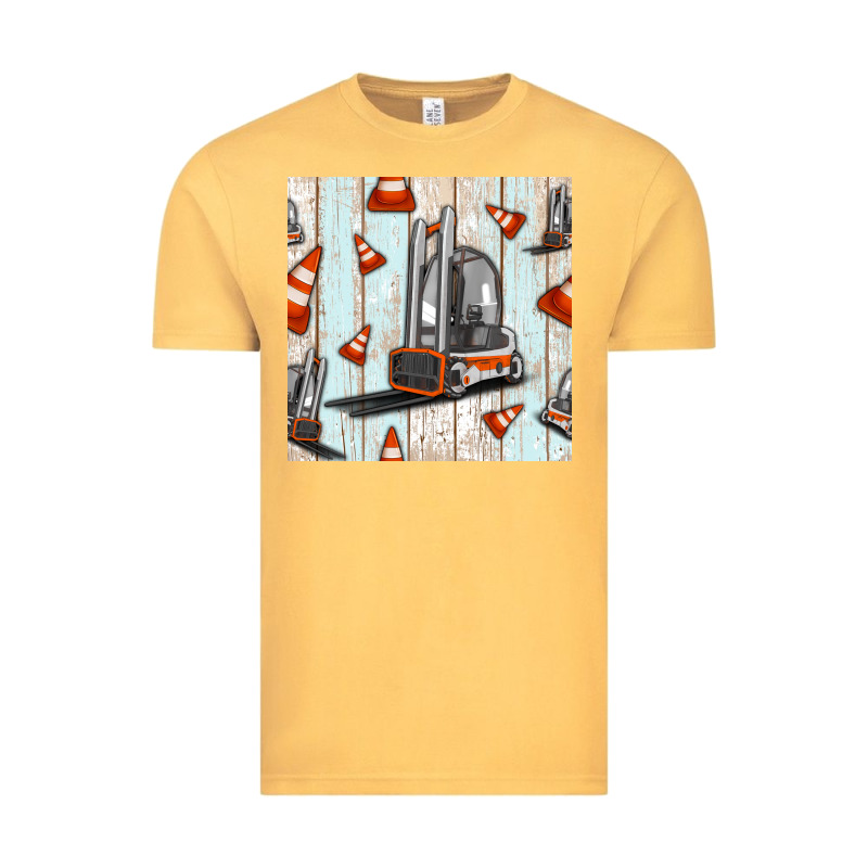 Forklift Seamless Pattern Vintage Tee by BundleAndBundleShop | Teevron