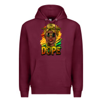 Burgundy unapologetically dope afro Premium Hoodie - NancyCooperArtShop