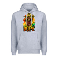 Heather Grey unapologetically dope afro Premium Hoodie - NancyCooperArtShop