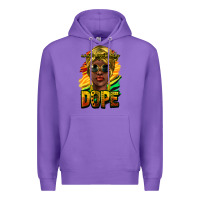 Purple unapologetically dope afro Premium Hoodie - NancyCooperArtShop