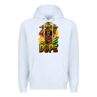 White unapologetically dope afro Premium Hoodie - NancyCooperArtShop