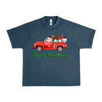Midnight Navy merry christmas truck gnomes Urban Heavy Tee - AdoDesignShop