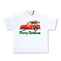 White merry christmas truck gnomes Urban Heavy Tee - AdoDesignShop