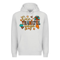 Dove Grey one thankful yaya Premium Hoodie - JahusDesignShop