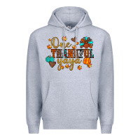 Heather Grey one thankful yaya Premium Hoodie - JahusDesignShop