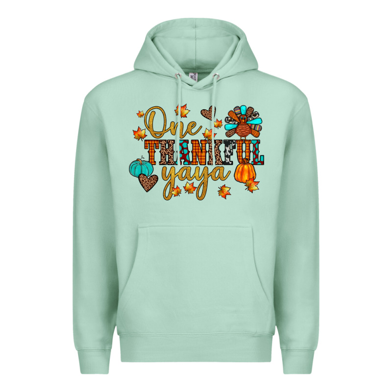 One Thankful Yaya Premium Hoodie by JahusDesignShop | Teevron