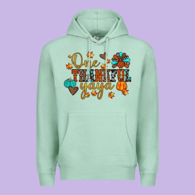 One Thankful Yaya Premium Hoodie Designed By Jahusdesignshop