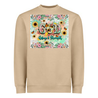God Is My Refugee And Strength Heavyweight Sweatshirt | Teevron