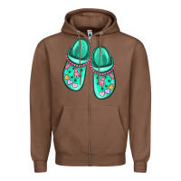 Chestnut nurse crocs Zipper Hoodie - MaliasSmallBusiness