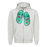Dove Grey nurse crocs Zipper Hoodie - MaliasSmallBusiness