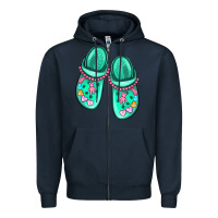 Navy nurse crocs Zipper Hoodie - MaliasSmallBusiness