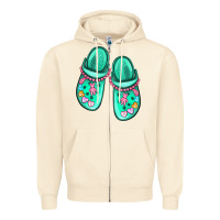 Sandshell nurse crocs Zipper Hoodie - MaliasSmallBusiness