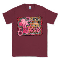 Burgundy let all that you do be done in love Classic Tee - Jasminsmagicworld