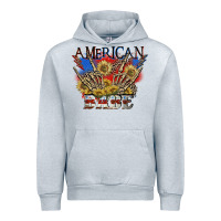 Heather Grey American babe 4th of july Urban Hoodie - CowGirlArtShop