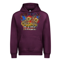 Mauve Wine American babe 4th of july Urban Hoodie - CowGirlArtShop