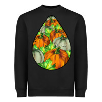 Black Fall Teardrop Heavyweight Sweatshirt - LillyAllenDesigns