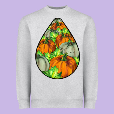 Fall Teardrop Heavyweight Sweatshirt Designed By Lillyallendesigns