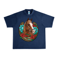 Navy western horseshoe horse roses gemstone Urban Heavy Tee - Artiststas