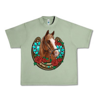 Oil Green western horseshoe horse roses gemstone Urban Heavy Tee - Artiststas