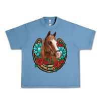 Pebble Blue western horseshoe horse roses gemstone Urban Heavy Tee - Artiststas