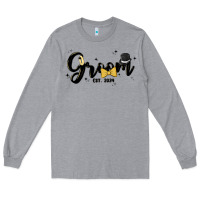 Heather Grey groom Long Sleeve Tee - MaliasSmallBusiness