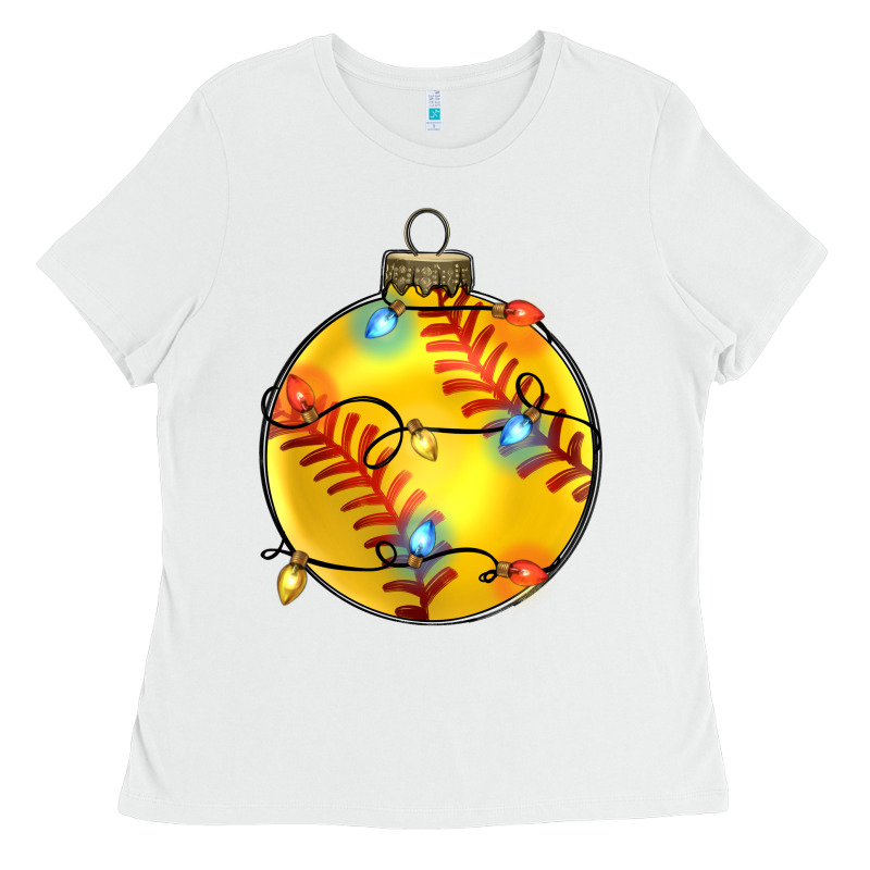 Christmas Softball Ladies Tee by Zillion Design Studio | Teevron