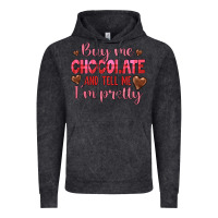 Vintage Black buy me chocolate and tell me i'm pretty Vintage Hoodie - JahusDesignShop