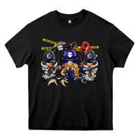 Black police gnome Heavy Core Tee - BarkalooDesign