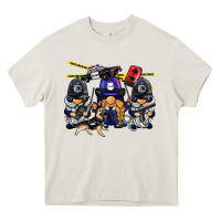 Cream police gnome Heavy Core Tee - BarkalooDesign