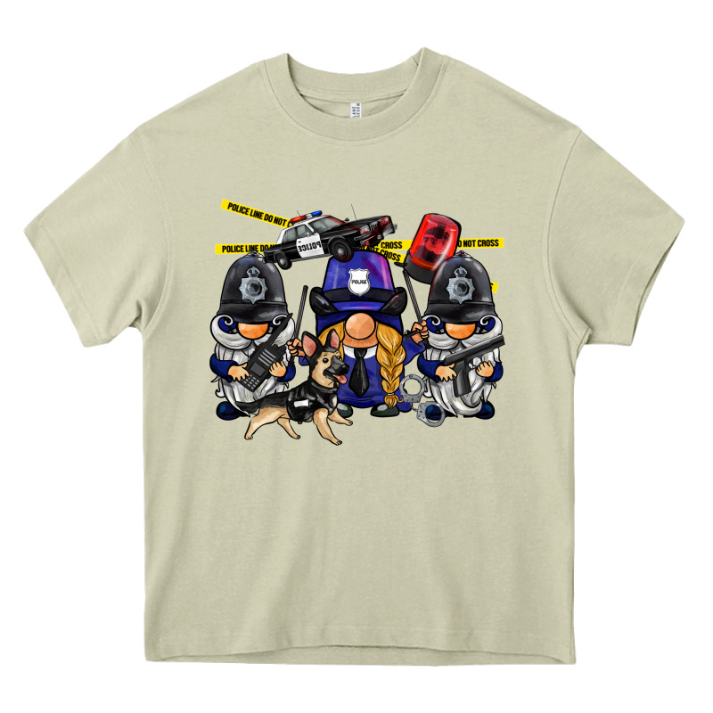Police Gnome Heavy Core Tee by BarkalooDesign | Teevron