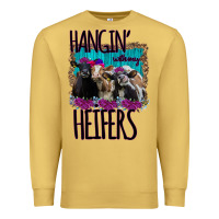 Antique Gold Hangin With My Heifers Premium Sweatshirt - Bettercallsaul