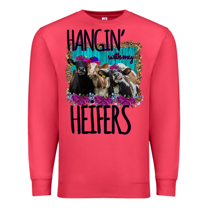 Hangin With My Heifers Premium Sweatshirt by Bettercallsaul | Teevron