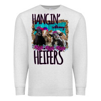 Oatmeal Heather Hangin With My Heifers Premium Sweatshirt - Bettercallsaul